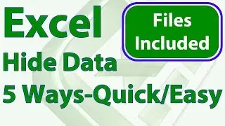 5 Easy Ways to Quickly Hide Data in Excel