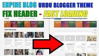 Fast Loading Fixed Header Jameel Urdu Blogger Template | Enpine Blog Urdu Template for Blogger | TB