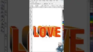 3d Text Design in CorelDraw | #coreldraw | #3d Text | #graphicdesign #love  #graphicdesignsoftware