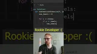 ROOKIE DEVELOPER vs Quirky Senior Engineer on Jewels and Stones, Leetcode 771