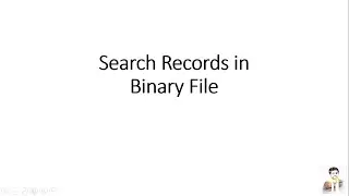 File Handling in Python | Binary files | Searching | Questions - 2 - Python for Beginners | Class 12