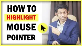 How to Highlight Mouse Pointer in Windows 10 in Hindi (हिंदी)