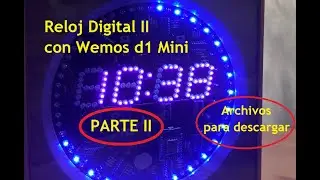 Reloj Digital Arduino Led Wemos Parte 2