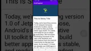 Android CoordinatorLayout with Sticky Header (demo)