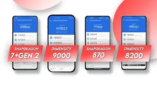 Snapdragon 7+ Gen 2 Vs Dimensity 9000 Vs Snapdragon 870 Vs Dimensity 8200 | Antutu Score & Specs