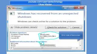 how to fix blue screen error in windows 7