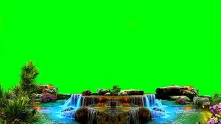 copyright free | BEAUTIFUL WATERFALL green screen FULL HD video