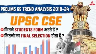 Prelims GS Trend Analysis 2018-2024 UPSC CSE कितने students form भरते हैं? कितनो का Final selection