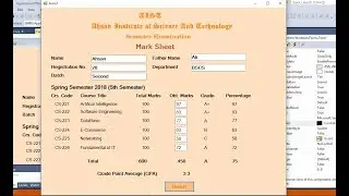 How to make Mark Sheet in Visual Studio Windows Form Application C#?