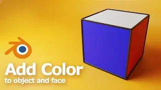 How to add color to object and individual faces, Blender Basics