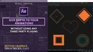 Give depth to your Animations in After Effects  | No Plugin Required