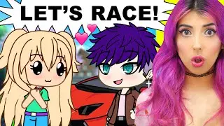 Met You During a Race 🚗 | Gacha Life Mini Movie Reaction