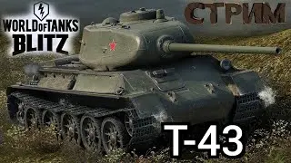 TANKS BLITZ|СТРИМ|КАЧАЮ ВЕТКУ СССР☭|Т-43