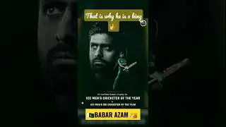 ICC men's cricketer & ODI cricketer of the year 💥 #babarazam #youtubeshorts #icc #babarazamedits