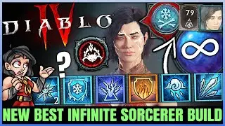 Diablo 4 - New Best Sorcerer Build - OP INFINITE BLIZZARD ICE SPIKES - Skills Gear Paragon Guide!