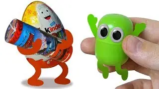 Волшебные киндеры. НОВЫЙ ГОД. ЖИВАЯ КАПСУЛА. Киндер Сюрприз.  Kinder Surprise.