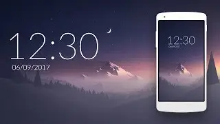 Widget Design in android Studio #1 : digital clock