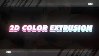 How to make 2D Color Extrusion Text - After Effects Tutorial