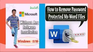 How to Remove Password from Microsoft Word Document