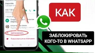 как заблокировать кого-то в WhatsApp