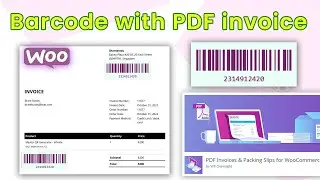 Order Barcode on WooCommerce PDF invoice: WooCommerce Barcode generator Plugin