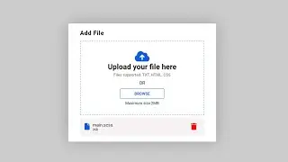 Beginner's Guide: How to Design a User-Friendly File Upload UI using CSS & JavaScript