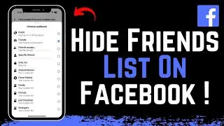 How To Hide Friends List On Facebook ! 2024