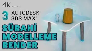 3d Max Sürahi Modelleme ve Render