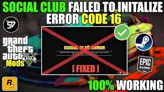 GTA V - [ FIX ] SOCIAL CLUB FAILED TO INITALIZE : ERROR CODE 16 | SHIVAD [ 2K23 ]