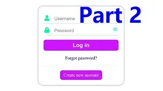 How To Create A Standard Login Form - Part 2/6