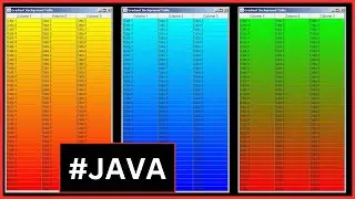 Java - How to Create a JTable with Gradient Background Color [With Source Code]