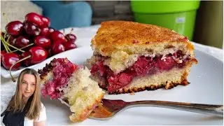 Сохраняйте этот рецепт пирога с вишней 🍒 Вкусный пирог с вишней 🍒 АСМР рецепт