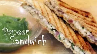 Paneer Sandwich Recipe | Easy Paneer Recipes - Healthy Indian Sandwich Recipes for Breakfast / Lunch