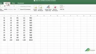 How to Disable Unhiding Columns in Excel