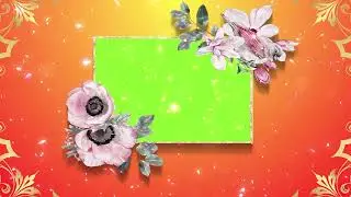 wedding invitation | photo frame green screen |  wedding background