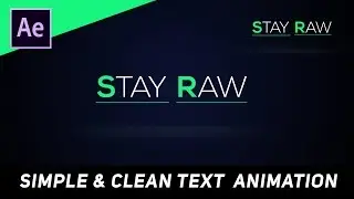 Simple Text Reveal Animation - After Effects Tutorial