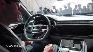 Embedded Android Auto integrated with Audi Q8 Sport concept hands-on