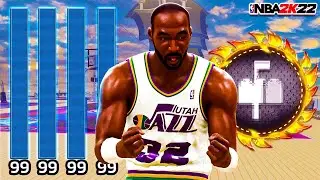 *GLITCHED* BEST POST SCORER BUILD w/ CONTACT DUNKS in NBA 2K22! BEST REBIRTH POST SCORER BUILD 2K22!