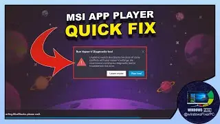 How to Resolve MSI App Player Hyper-V Inaccessible Error - Quick Fix!