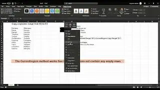 Excel VBA - Copy a dynamic range