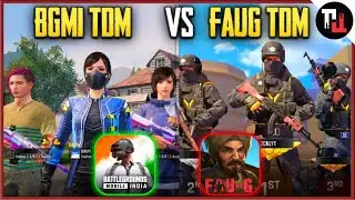 BATTLEGROUNDS MOBILE INDIA Vs FAUG || Faug Tdm Vs Bgmi Tdm Vs Pubg Tdm || Faug Vs Pubg comparison