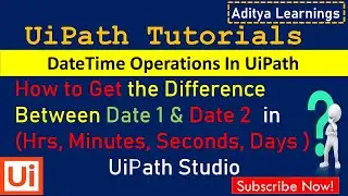 How to get the Date difference between two Dates in UiPath| RPA| #rpalearners