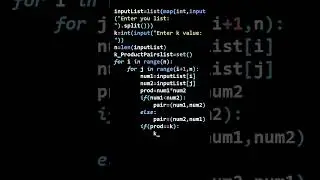 Max Number Of K-Product Pairs - Python Interview Questions