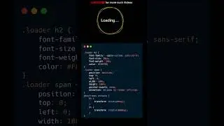 Creative CSS Loading Animation Effects | CSS Loading Spinner Animation | CSS Animation Project