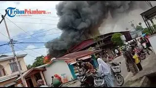 Kebakaran Hanguskan Satu Unit Rumah Di Area Futsal Tanjung Harapan Tembilahan