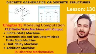 Lesson 130: Finite-State Machines with Output | Finite-State Machine | Deterministic Finite Automata