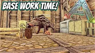 WORKING ON THE BASE HATCHING EGGS AND GOING FOR ANOTHER DRAKE EGG!! || Ark Fjordur Ep 7!