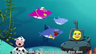 Baby Shark Dance Karaoke n Lyrics Kids Sing and Dance Fish Song and Nursery Rhymes | Slippery Fish