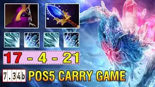 Broken Hero [Ancient Apparition] Hard Support Aghs Scepter + Moonshard Max Range Right Click 7.34b