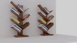 3DsMax Tutorials, Learn 3D Modeling & Texturing a Stylish Book Rack in 3dsmax ( Part 2)